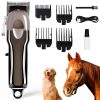 Horse Clippers Rosvola Professional Cordless Trimmer with LED Display-0