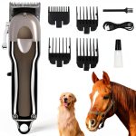 Horse Clippers Rosvola Professional Cordless Trimmer with LED Display-0