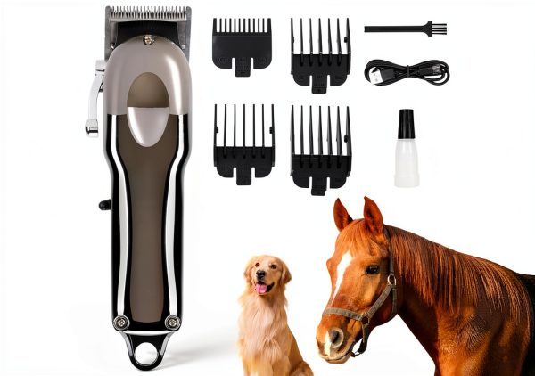 Horse Clippers Rosvola Professional Cordless Trimmer with LED Display-0