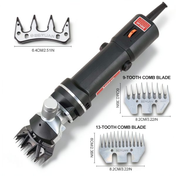Sheep Clippers SENCAN 750W Kit 6 Speed Blades for Horses & Cattle-7