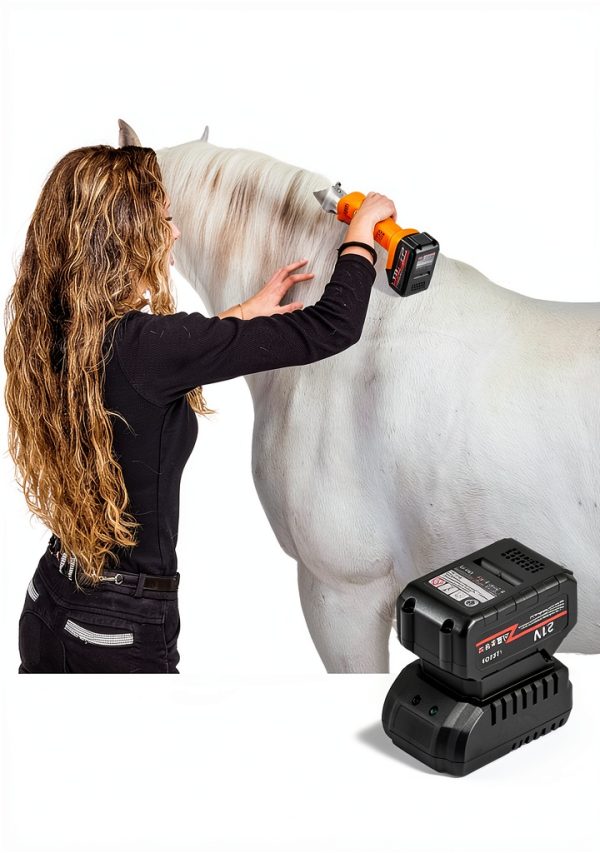 Horse Clippers Luzrise Cordless 6-Speed Groomer with 21V 4Ah Batteries-1